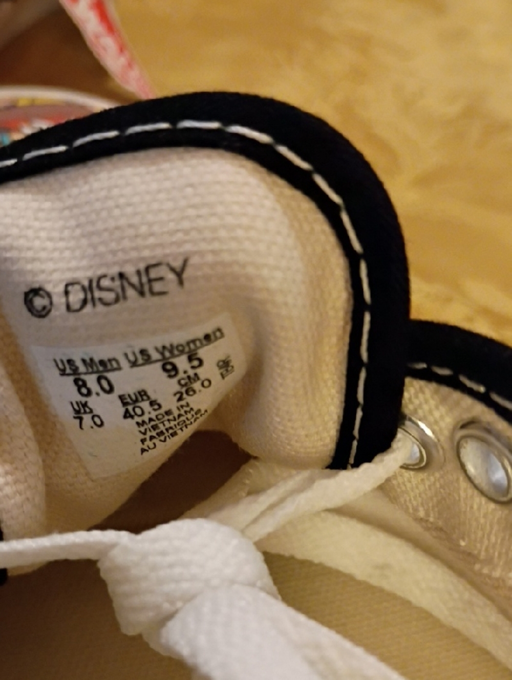 VANS Limited Edition Mickey Mouse Hawaii - Blue/White Men's 8.0 Woman's 9.5 - Picture 11 of 14